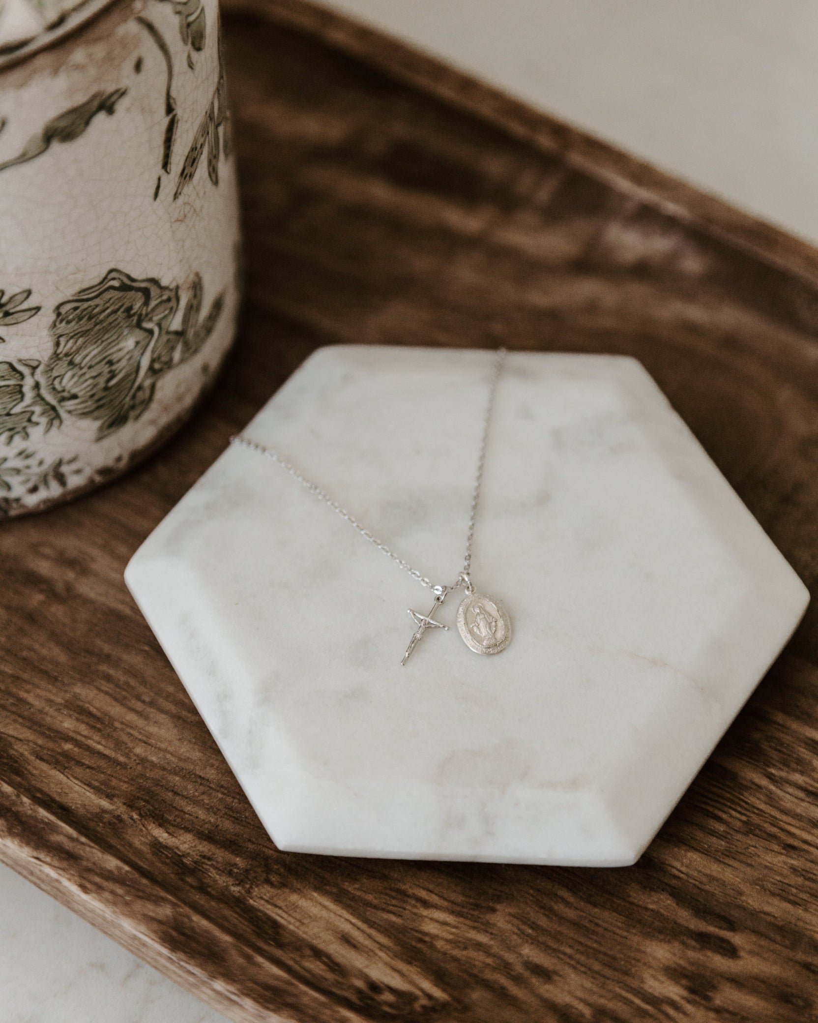 Silver Blessings Necklace Product Photo