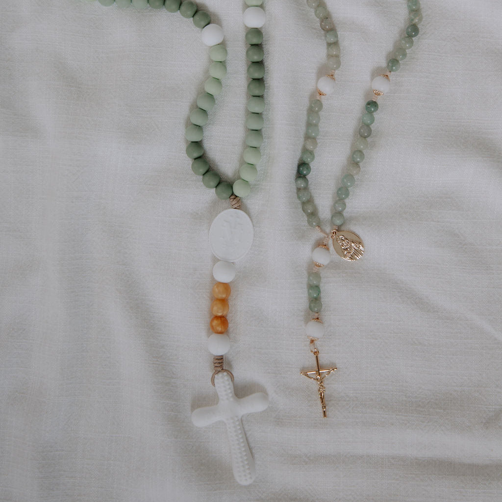 Our Lady of the Rosary | Mommy & Me Set |  Chews Life x West Coast Catholic