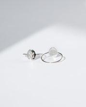 Silver Marian Consecration Ring front and back detail shot