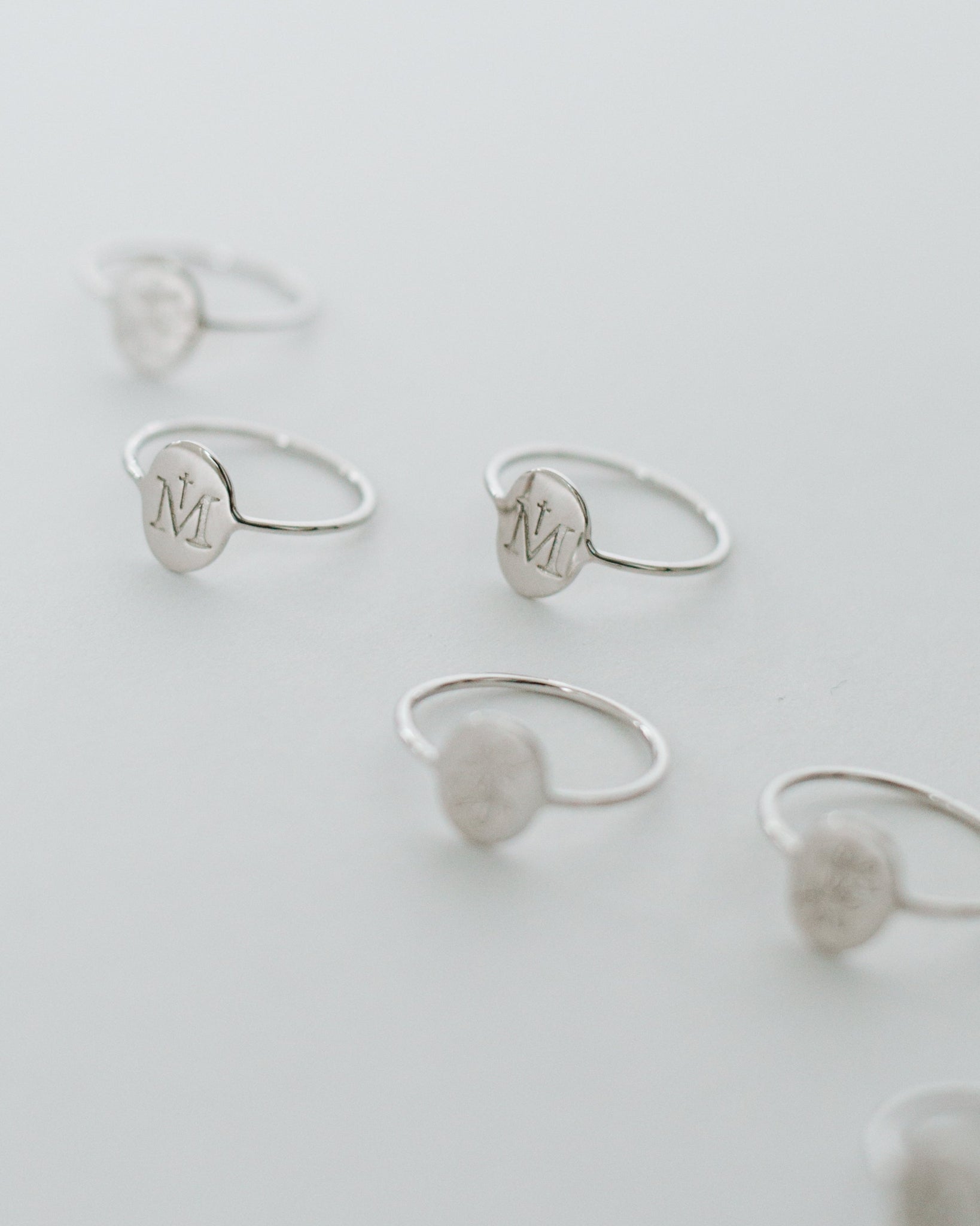 Silver Marian Consecration Ring styled product photo