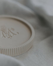 Rosary dish side detail shot
