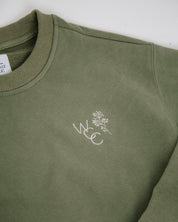 Green crewneck with WCC embossed