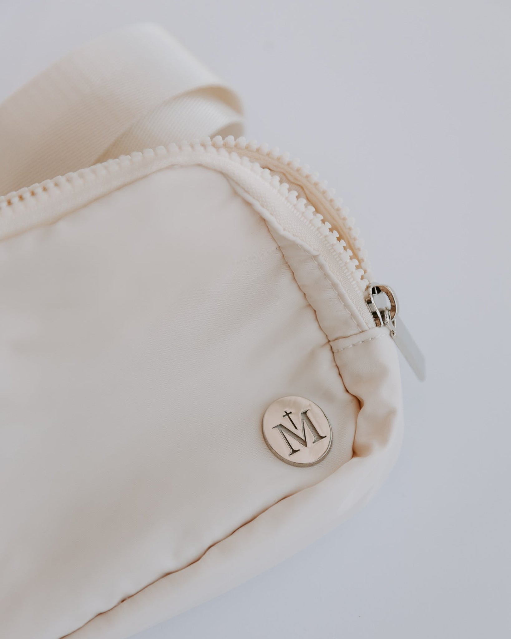 Cream Marian Belt Bag detail shot