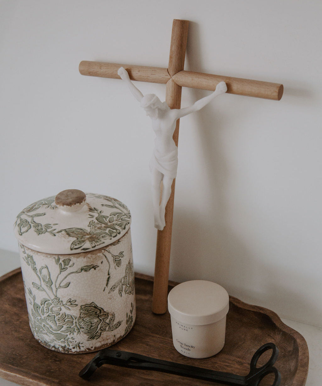 10 Beautiful Ways to Stylize a Standing Crucifix in Your Home