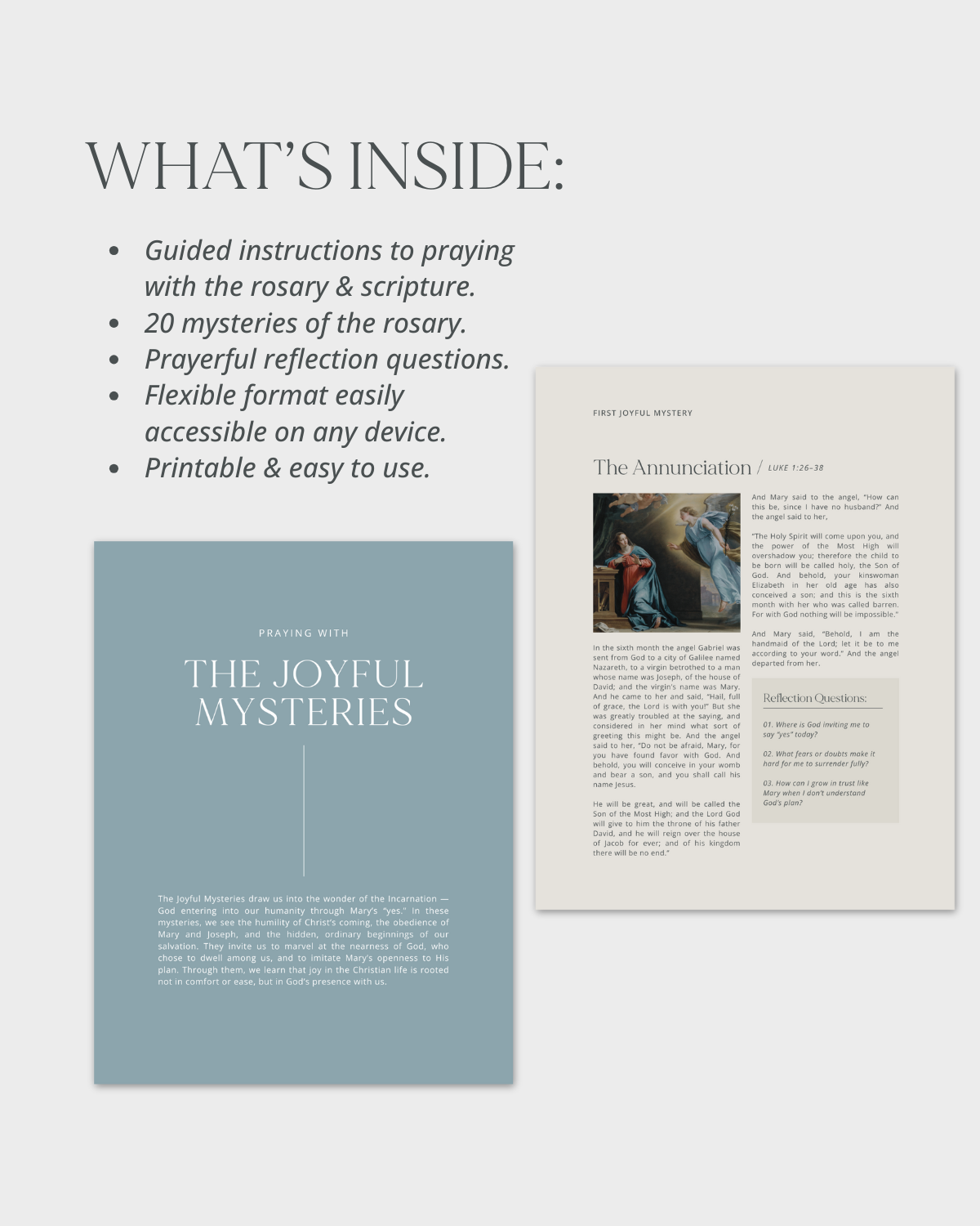 Into The Mysteries Rosary Bible Study