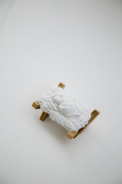 Baby jesus nativity set on a white background