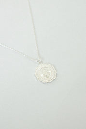 Our Lady of Grace miraculous medal silver necklace 1