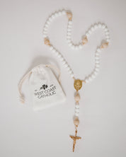 Queen of Angels Rosary and Rosary Bag