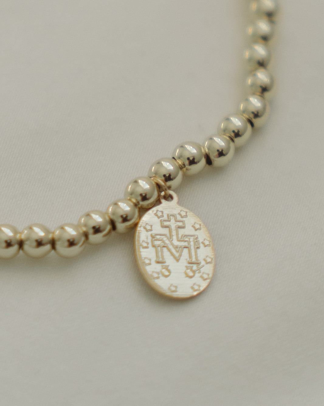 Miraculous Medal Beaded Bracelet
