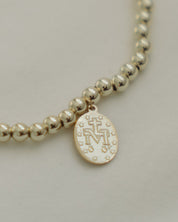 Miraculous Medal Beaded Bracelet