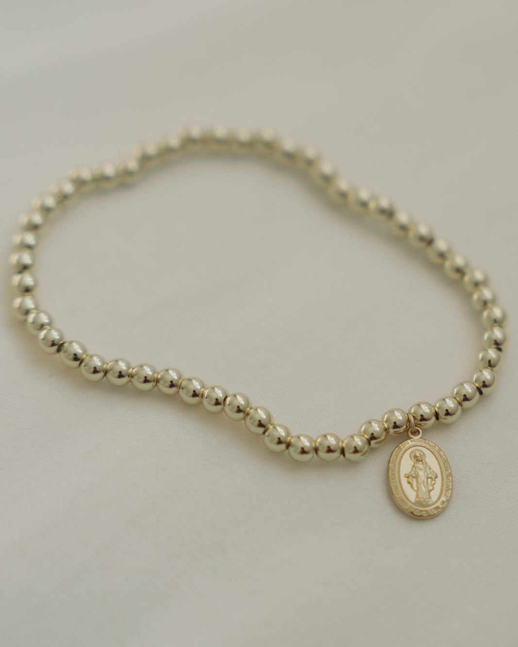 Miraculous Medal Beaded Bracelet