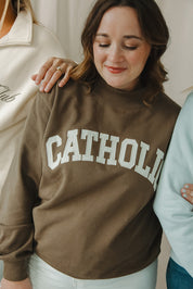 Catholic Varsity Mockneck Sweatshirt
