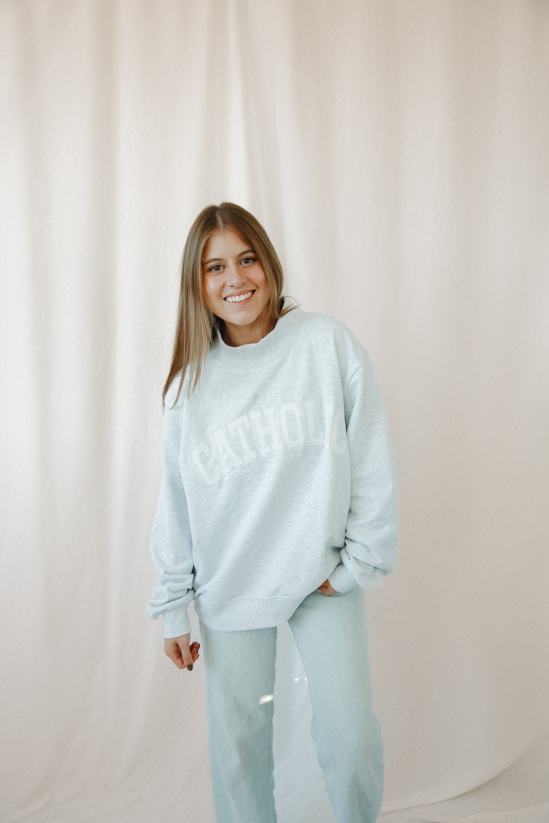 Catholic Varsity Mockneck Sweatshirt