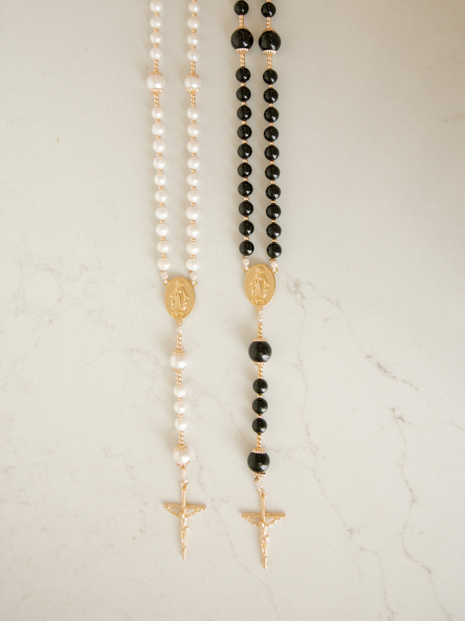 Bride & Groom Rosary Set