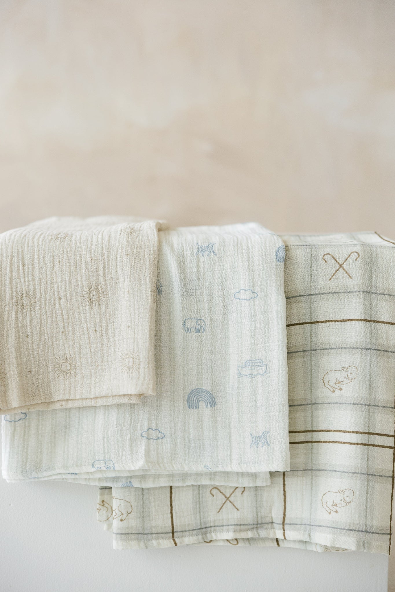Muslin Baby Boy Swaddles Set of 3