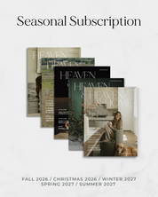 Heaven & Home magazine Seasonal Subscription by West Coast Catholic, showing all five fanned covers from Fall 2026 through Summer 2027.