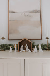 Nativity set displayed 