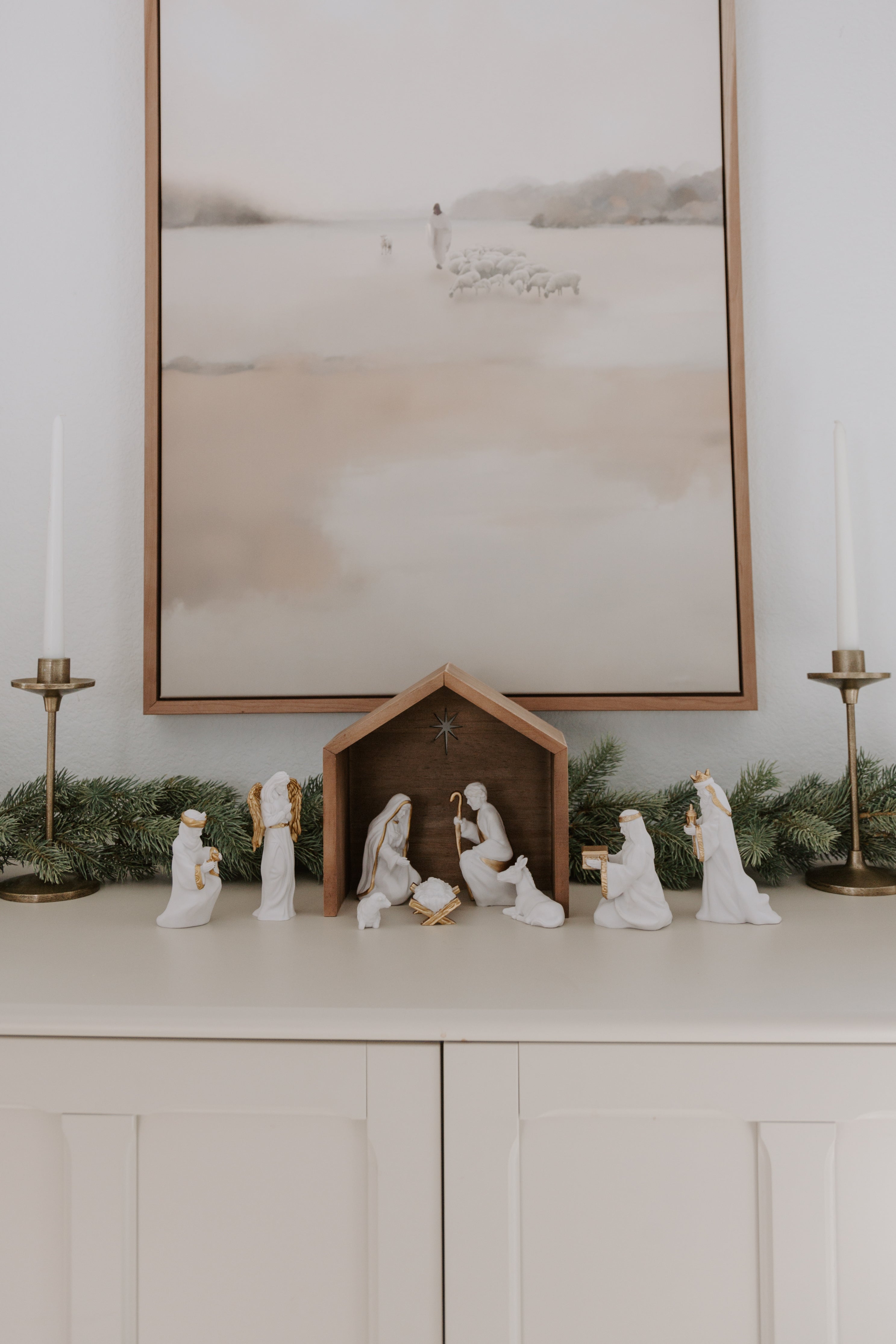 Nativity set displayed 