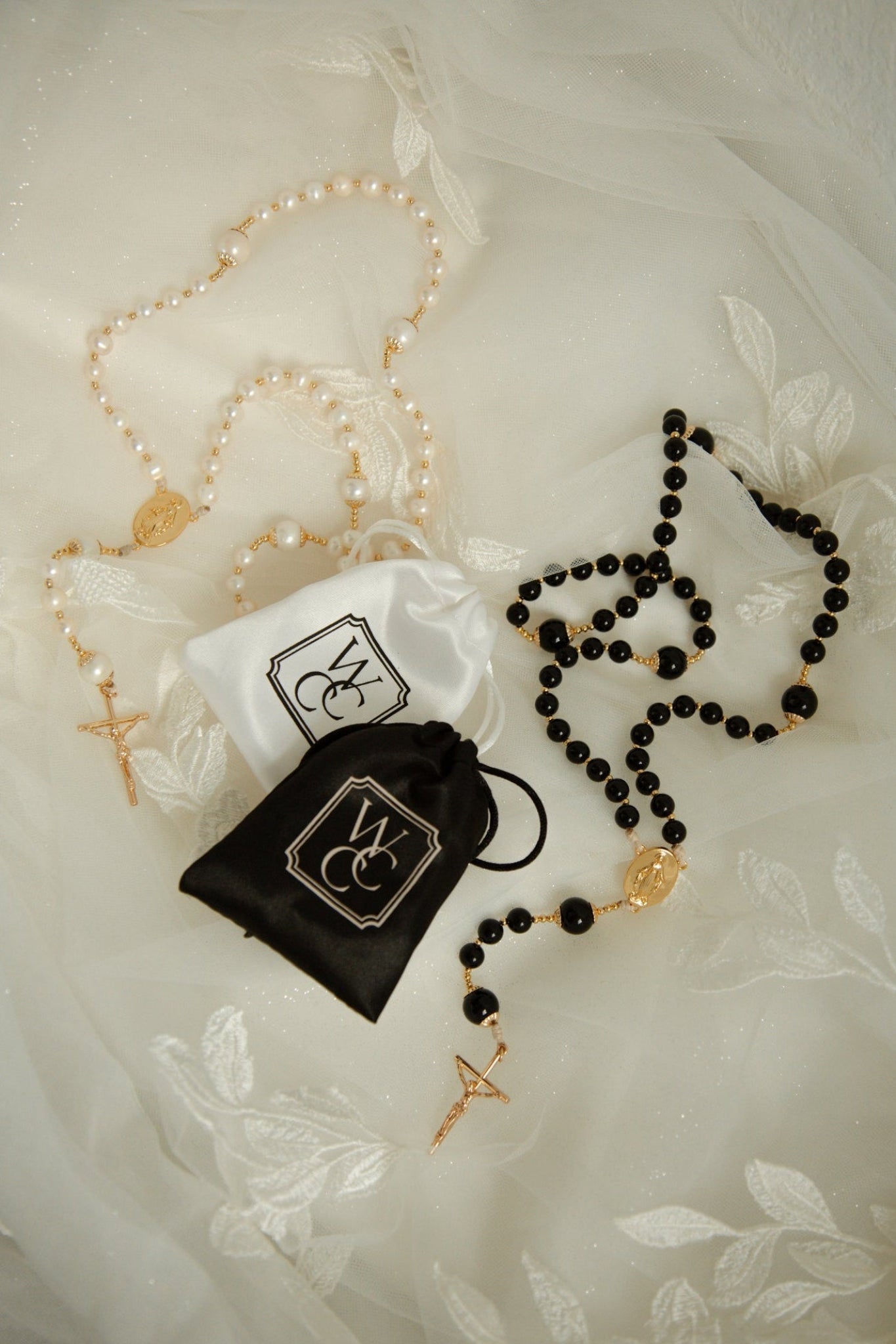 Bride & Groom Rosary Set