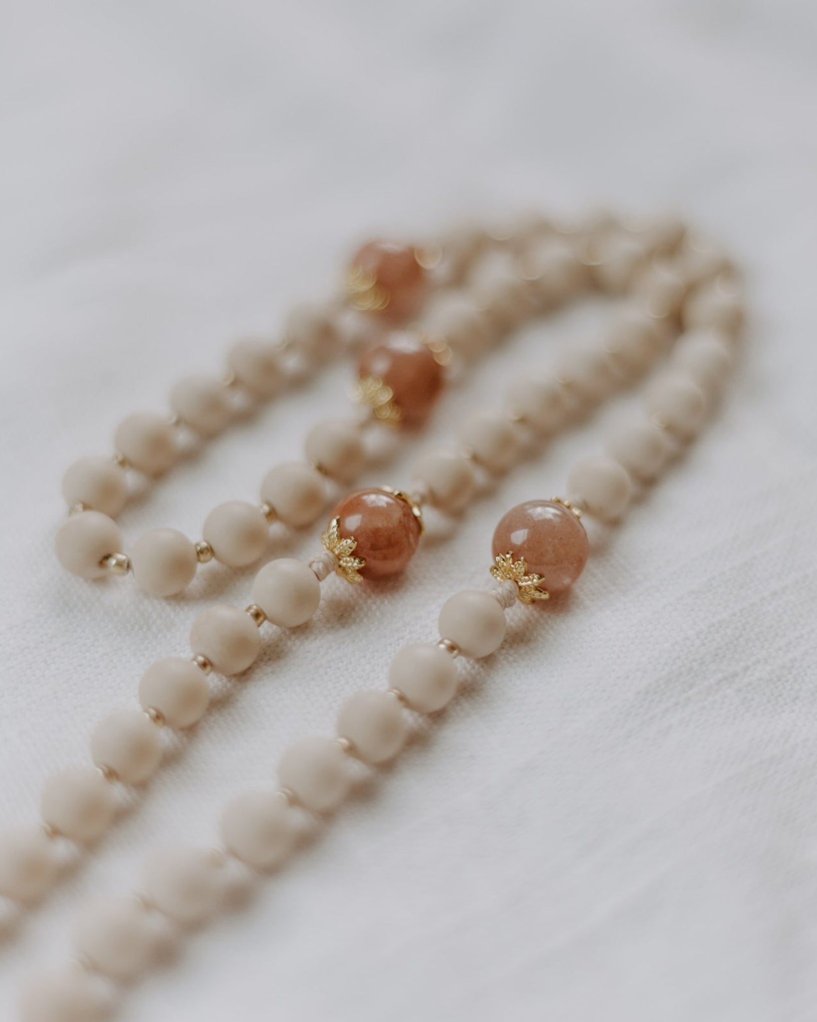 Madonna Rosary detail shot of beads