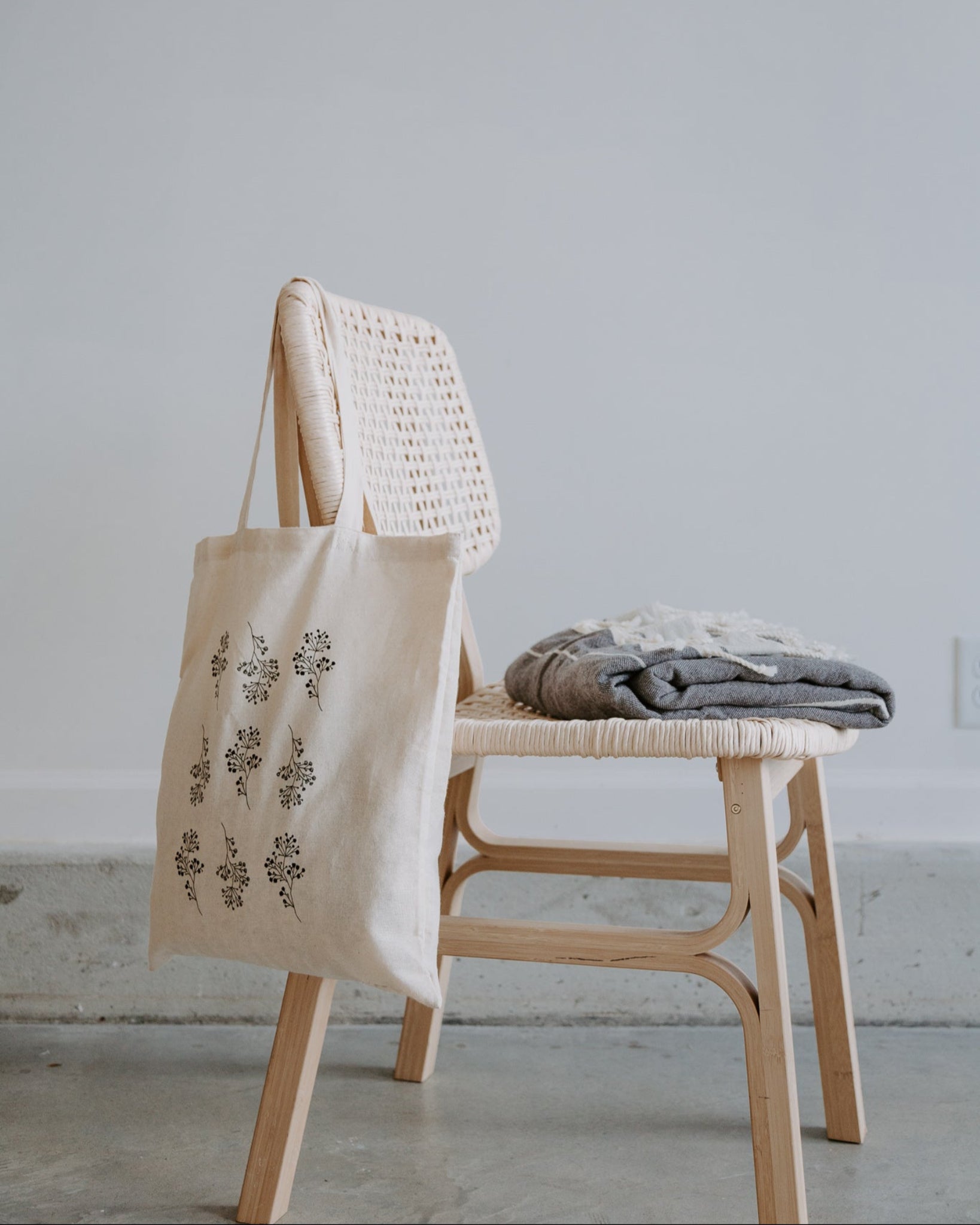 eternal love tote styled photo on chair