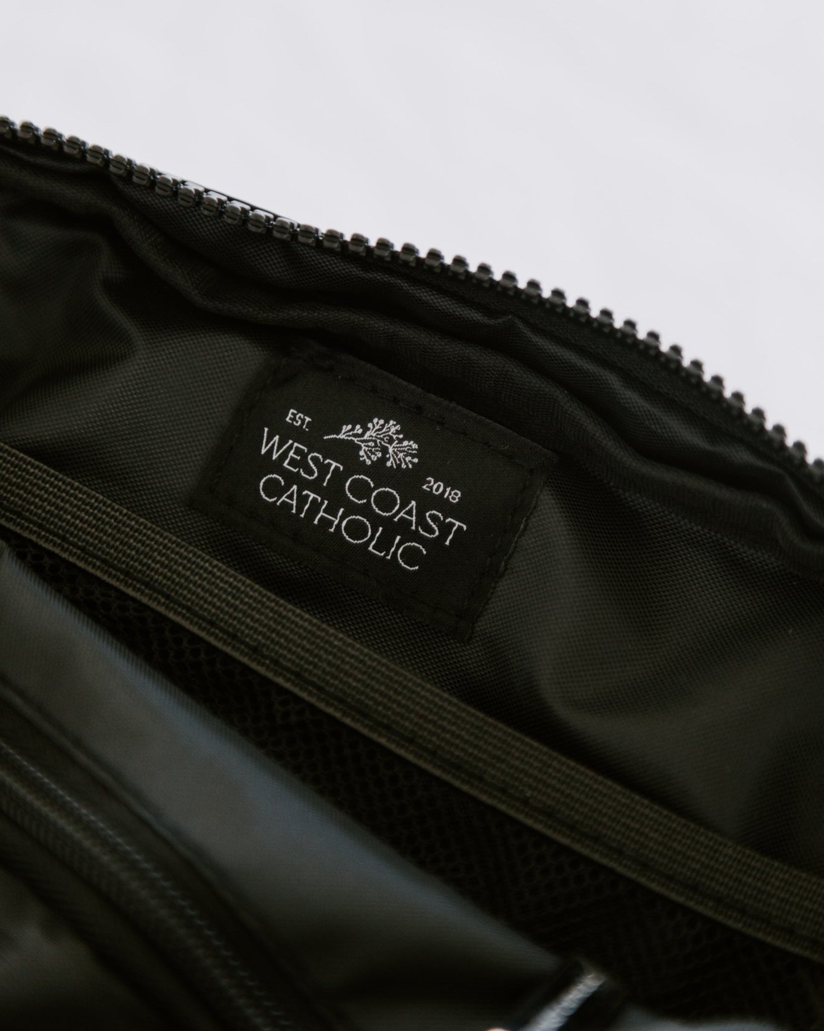 Black Marian Belt Bag inside detail shot of tag