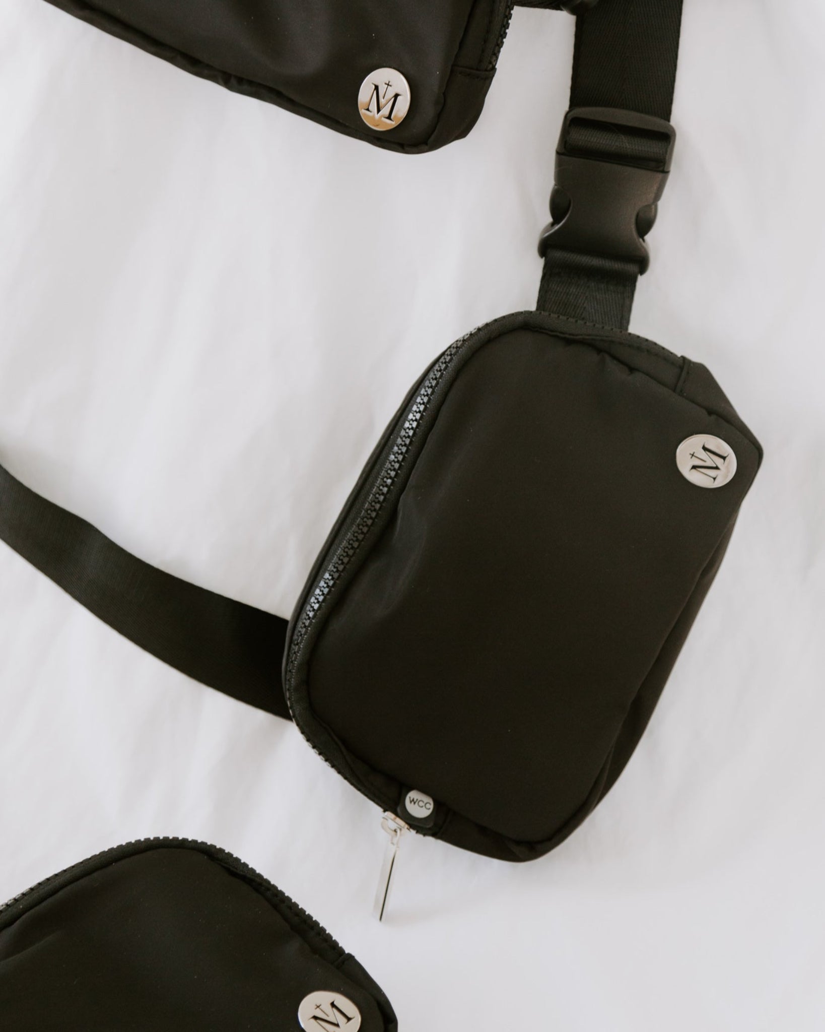 Black Marian Belt Bags Styled Product Photo